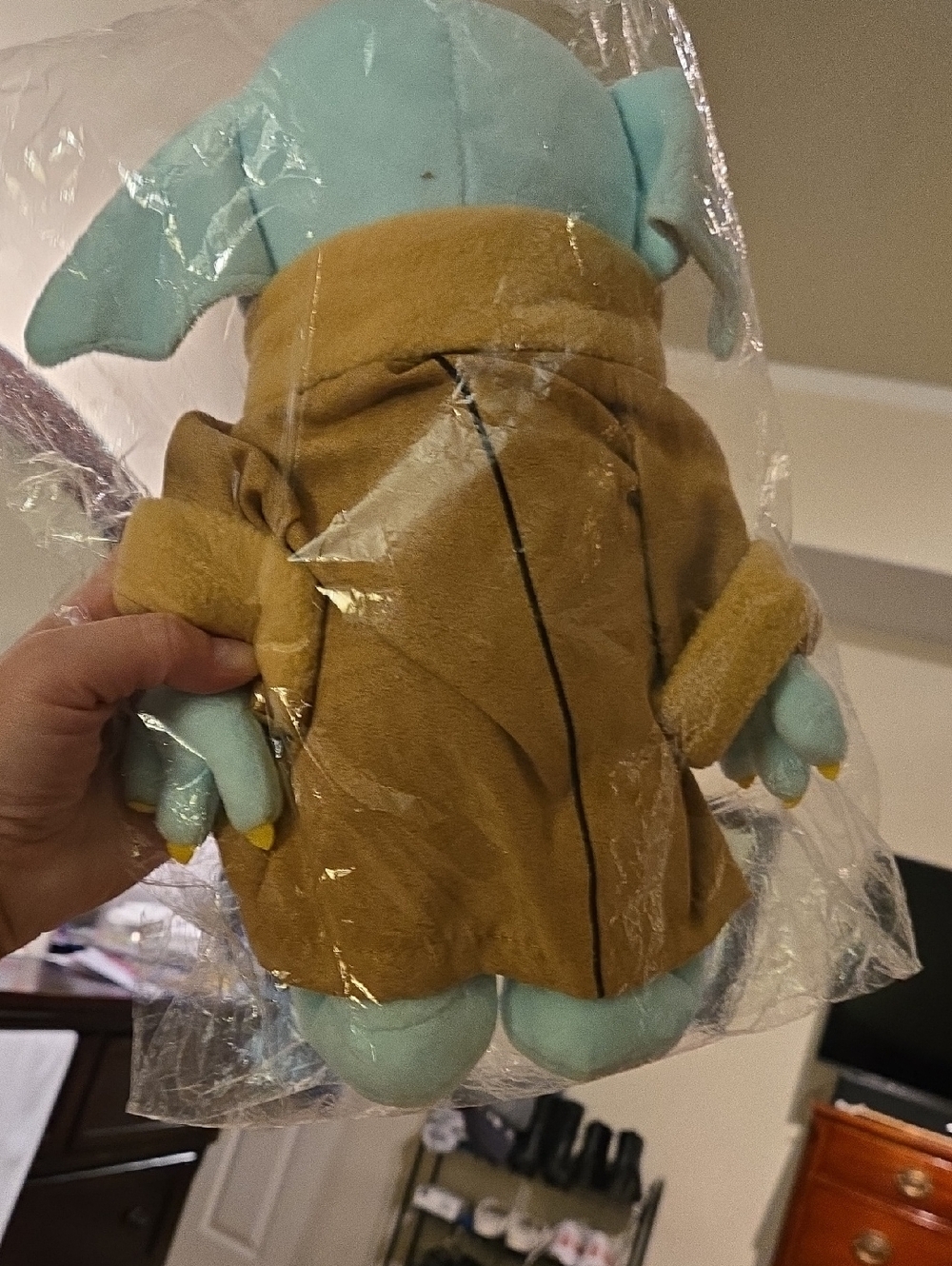 Baby Yoda Style Plush in Brown Robe NWOT - Picture 2 of 2